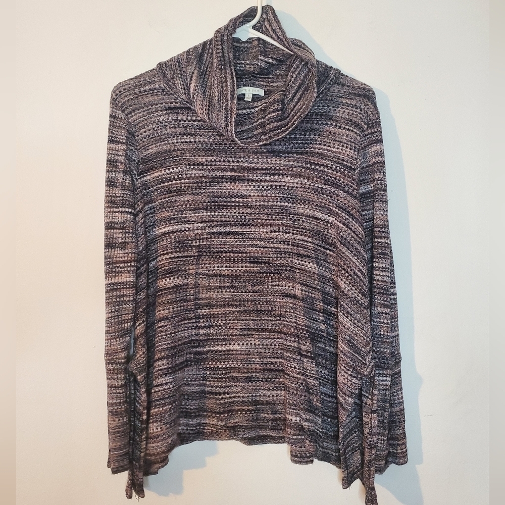 Kate & Sam Soft Flowy Cowlneck Funnelneck Size Small